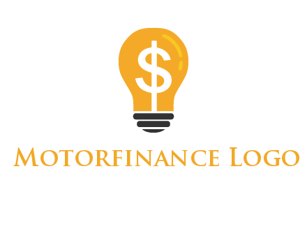 dollar in bulb logo