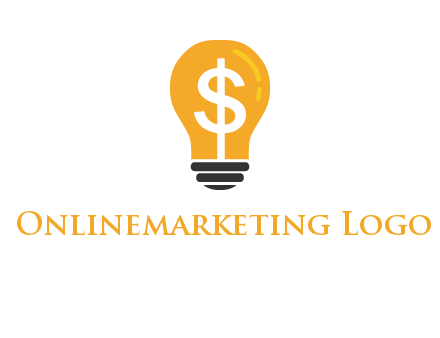 dollar in bulb logo