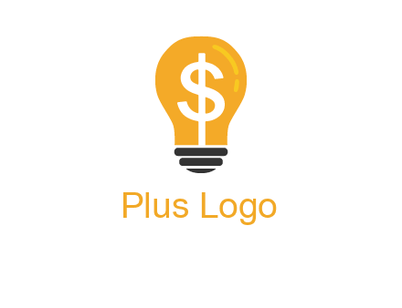dollar in bulb logo