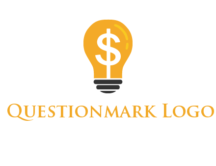 dollar in bulb logo