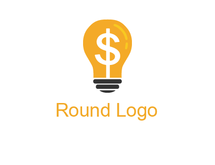 dollar in bulb logo