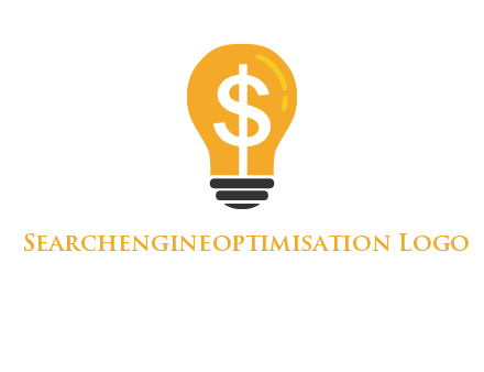 dollar in bulb logo