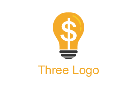 dollar in bulb logo