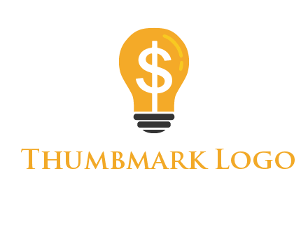 dollar in bulb logo