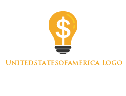 dollar in bulb logo