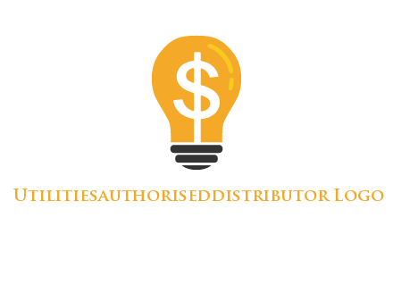 dollar in bulb logo