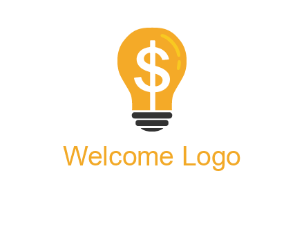 dollar in bulb logo