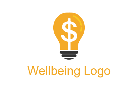 dollar in bulb logo