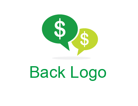 dollar sign in speech bubble icon