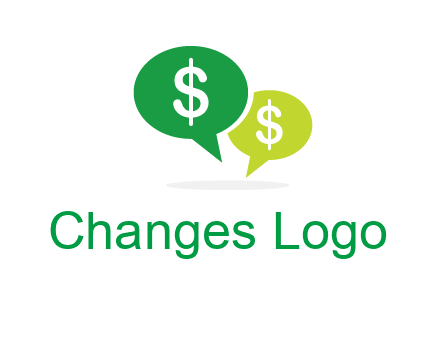 dollar sign in speech bubble icon