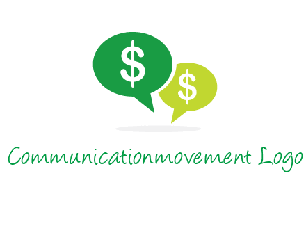 dollar sign in speech bubble icon