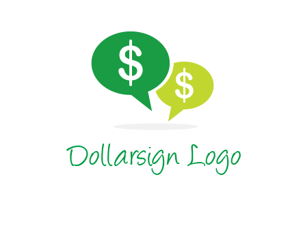 dollar sign in speech bubble icon