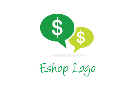 dollar sign in speech bubble icon