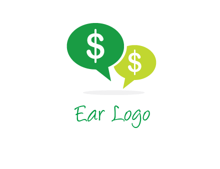 dollar sign in speech bubble icon