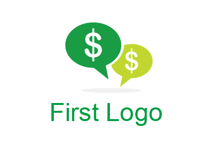 dollar sign in speech bubble icon
