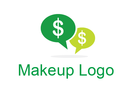 dollar sign in speech bubble icon