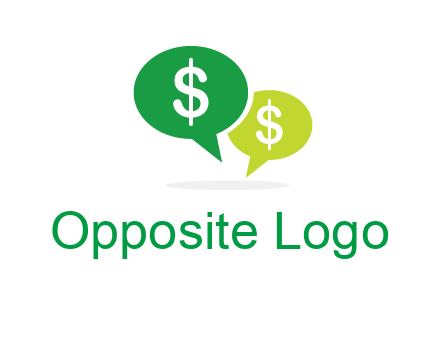 dollar sign in speech bubble icon