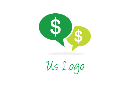 dollar sign in speech bubble icon