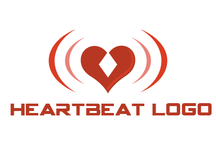 heart and signal logo
