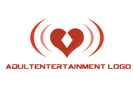 heart and signal logo