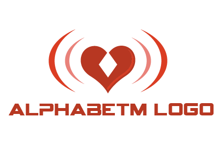 heart and signal logo