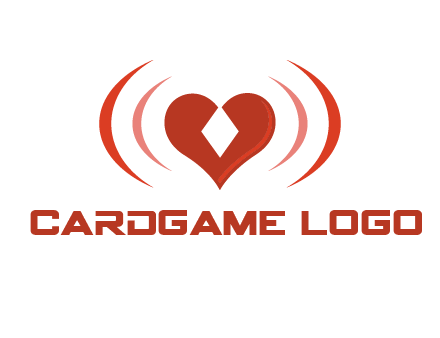 heart and signal logo