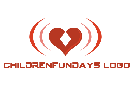 heart and signal logo