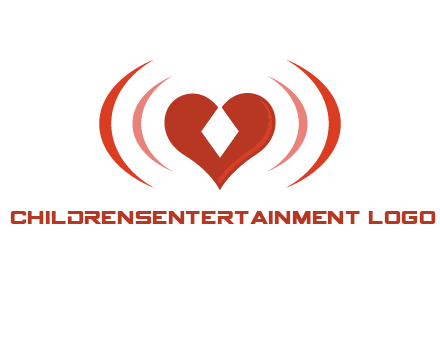 heart and signal logo
