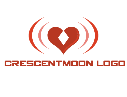 heart and signal logo