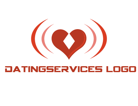 heart and signal logo
