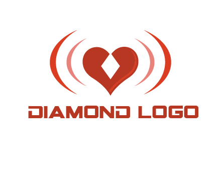 heart and signal logo
