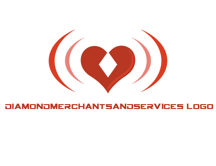 heart and signal logo