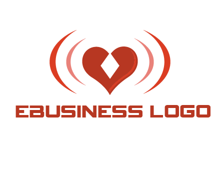 heart and signal logo