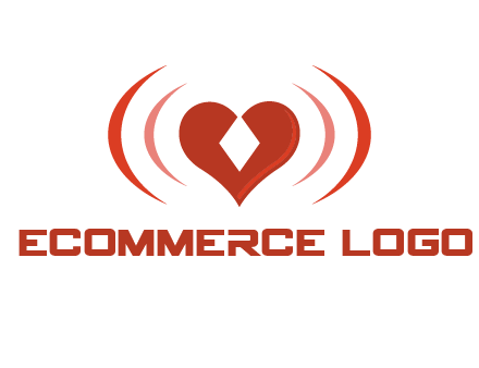 heart and signal logo