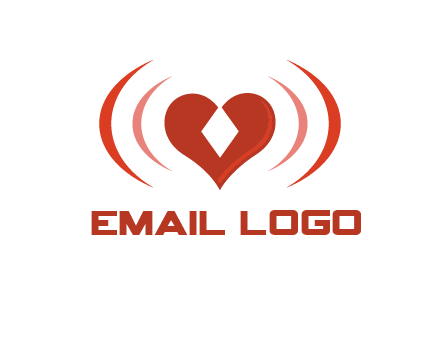 heart and signal logo