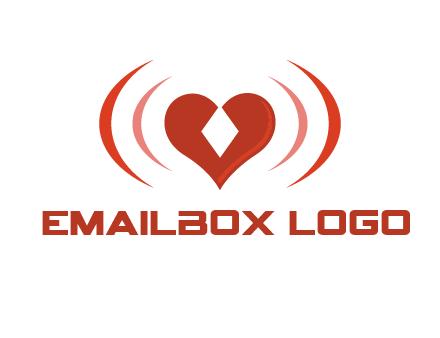 heart and signal logo