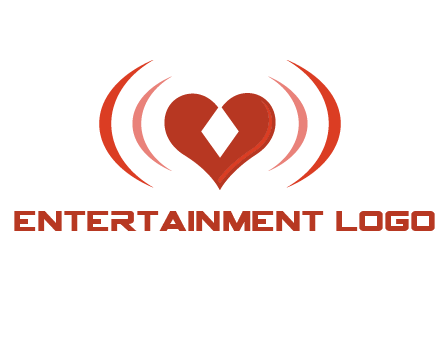 heart and signal logo