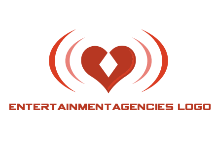 heart and signal logo