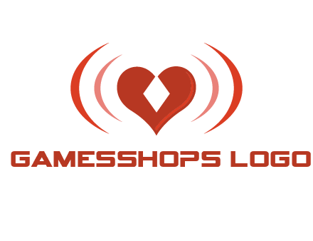 heart and signal logo