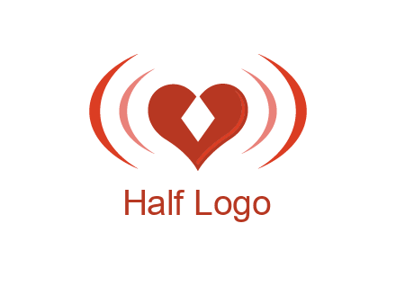 heart and signal logo