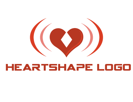 heart and signal logo