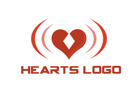 heart and signal logo