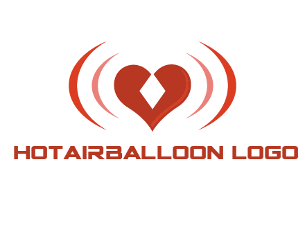 heart and signal logo