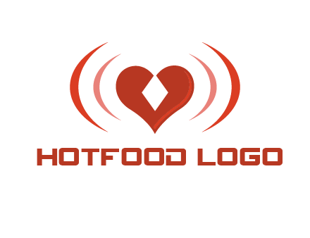 heart and signal logo