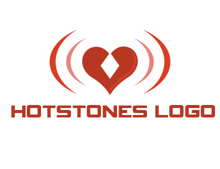 heart and signal logo