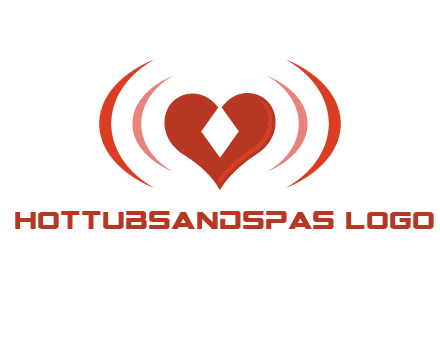 heart and signal logo