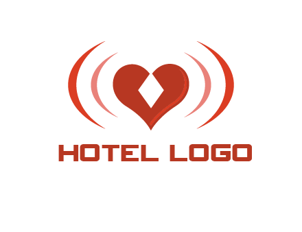 heart and signal logo