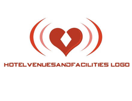 heart and signal logo