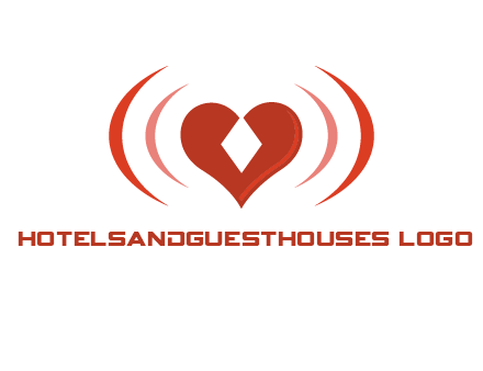 heart and signal logo