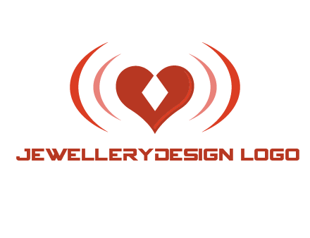 heart and signal logo